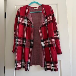 Jillian Nicole Plaid Cardigan